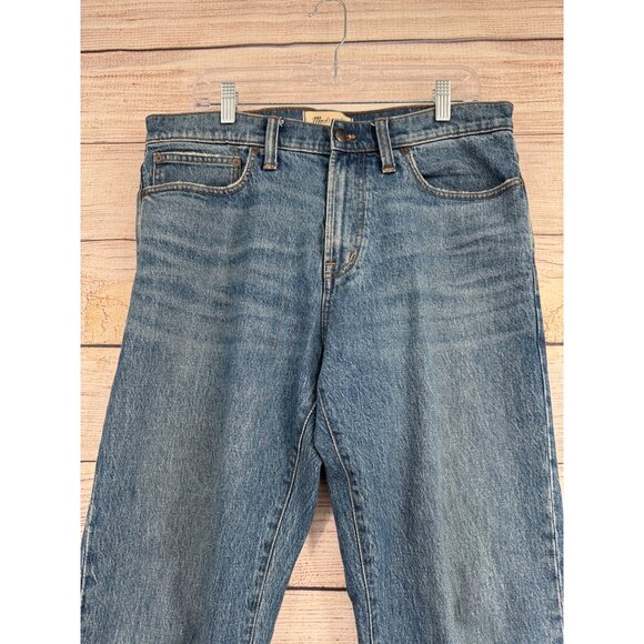 Madewell Relaxed Taper Leg Jeans Women's Size 32x34‎ Blue Medium Wash Denim - Picture 3 of 15